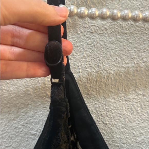 Vintage 90s Victoria's Secret Gold Label Velvet Sleep Dress and Robe Set - Picture 6 of 16